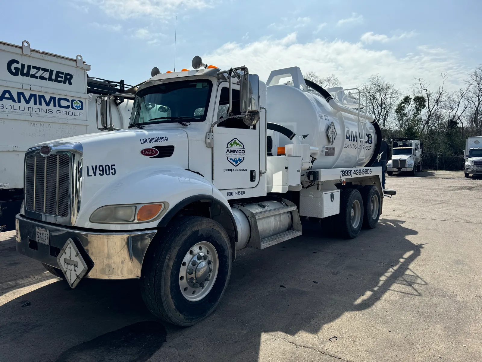 AMMCO Solutions Group vacuum truck on site